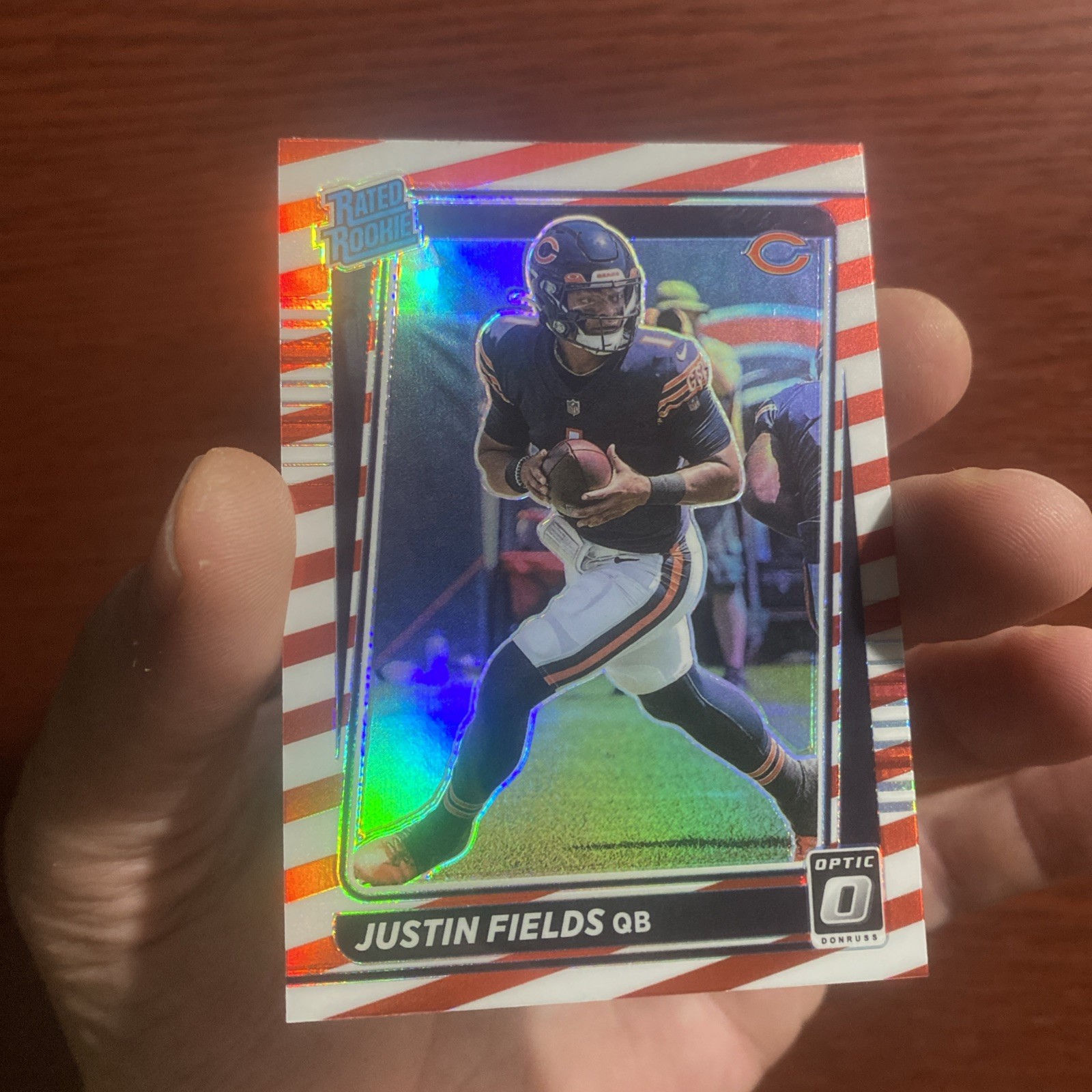 JUSTIN FIELDS 2021 Donruss Optic Rated Rookie Freedom Prizm SSP #204 c333