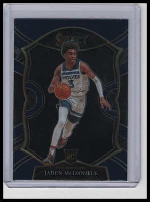 2020-21 Panini Select #88 Jaden McDaniels Blue