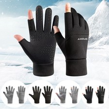 Men's Touchscreen Fleece Lined Gloves for Winter Outdoor Activities Cold Weather