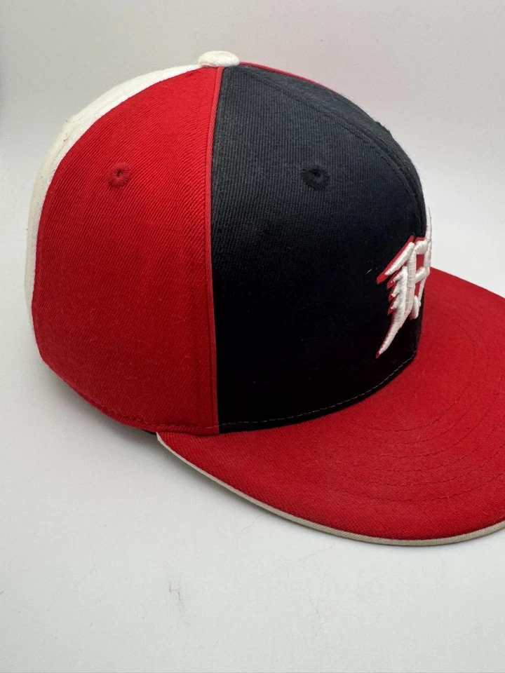 Gorra Fox Racing ajustada para hombre pequeña/mediana roja negra blanca Flexfit 210 Foto 2 de 4