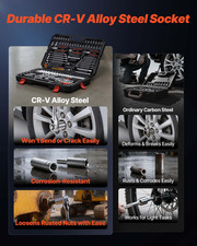 Mechanics Tool Set 314-Piece Metric Socket Kit 1/4 3/8 1/2 Drive