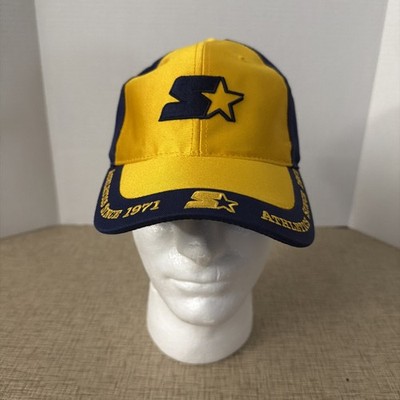 Starter Athletics 1971 Men's Baseball Hat Cap Strap Back Gold Blue Vintage VTG