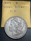 1884-P  Morgan Silver Dollar , Very Fine