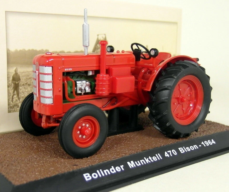 Atlas 1/32 Bolinder Munktell 470 Bison-19 Diecast Plastic Scale model Tractor 05 - Image 3 of 3