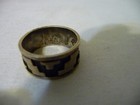 Vintage Taxco Hecho En CM Tribal Sterling Silver Ring 6.3g Size 9.5 — photo 6