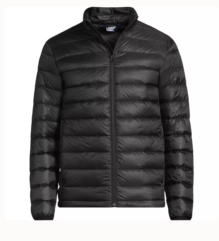 KATO′ AAA TRAVEL DOWN JACKET Men Lightweight Packable Down Jacket Puffer Winter Coat Black Warm