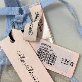 Agent Provocateur Lindie Baby Blue Sand Thong AP2 Small NWT $160