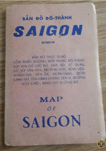 1966 Saigon Map Original Vietnam War Era Militaria Bản Đồ Đô-Thành