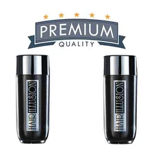 2x HAIR ILLUSION Hair Thickening Fibers - Organic Bald Spot Thinning Concealer