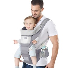 YSSKTC Soft Infant Baby Carrier Hip Seat Newborn to Toddler 7-45 lbs Front Back