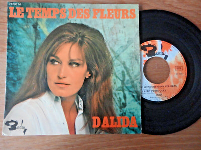 45 t / 4 Titel '' DALIDA '' Blumenzeit / mit Zunge BARCLAY