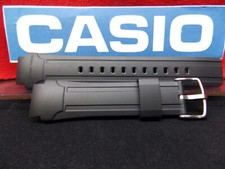 Casio Watch Band AMW-701.Black rubber Strap W/ Pins for Hunting Timer Watch
