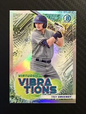 Trey Sweeney 2022 Bowman Baseball Virtuosic Vibrations insert #VV-3 NY Yankees