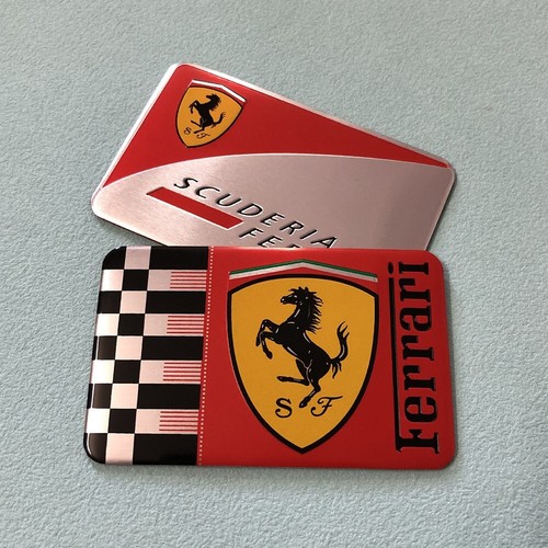 Leichter anpassbarer wendiger tänzelnder Pferd Logo Metallaufkleber für Ferrari - Bild 5 von 10