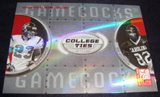 2005 Troy Williamson Dunta Robinson College Ties Rookie Insert Card  S Carolina