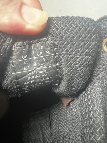 Dr Martens Burnham AW004 Black Industrial  Slip Resistant Boots Mens Size 8 - Picture 5 of 6