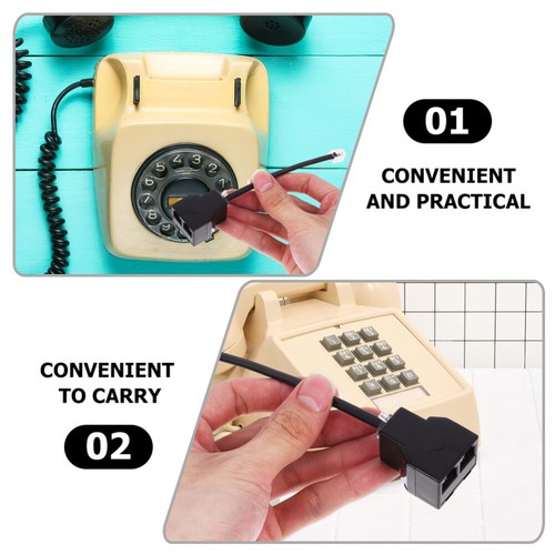 4 Stück Rj11-Adapter, Telefonleitungsadapter, Telefon-Splitter-Adapter, - Bild 5 von 12