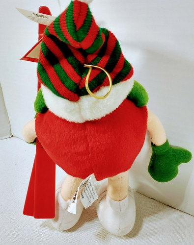 Red M&M's Skiing Christmas Plush* New with Tags* (2002) - Picture 6 of 7