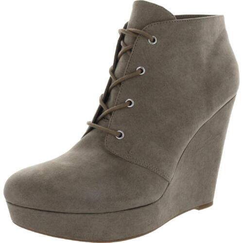 GBG Los Angeles Womens Aheela Taupe Wedge Boots Shoes 6 Medium (B,M)  9428 - Picture 1 of 3