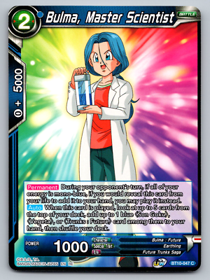 Bulma, Master Scientist BT10-047 C - Dragon Ball Super Card Game