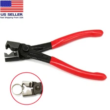 100/260Pc Stainless Steel Single Ear Car High Pressure Fuel Stepless Hose Clamps