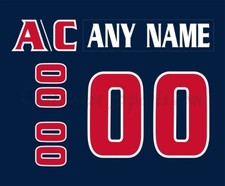 Syracuse Crunch Customized Number Kit For 2001-2005 Navy Uniform