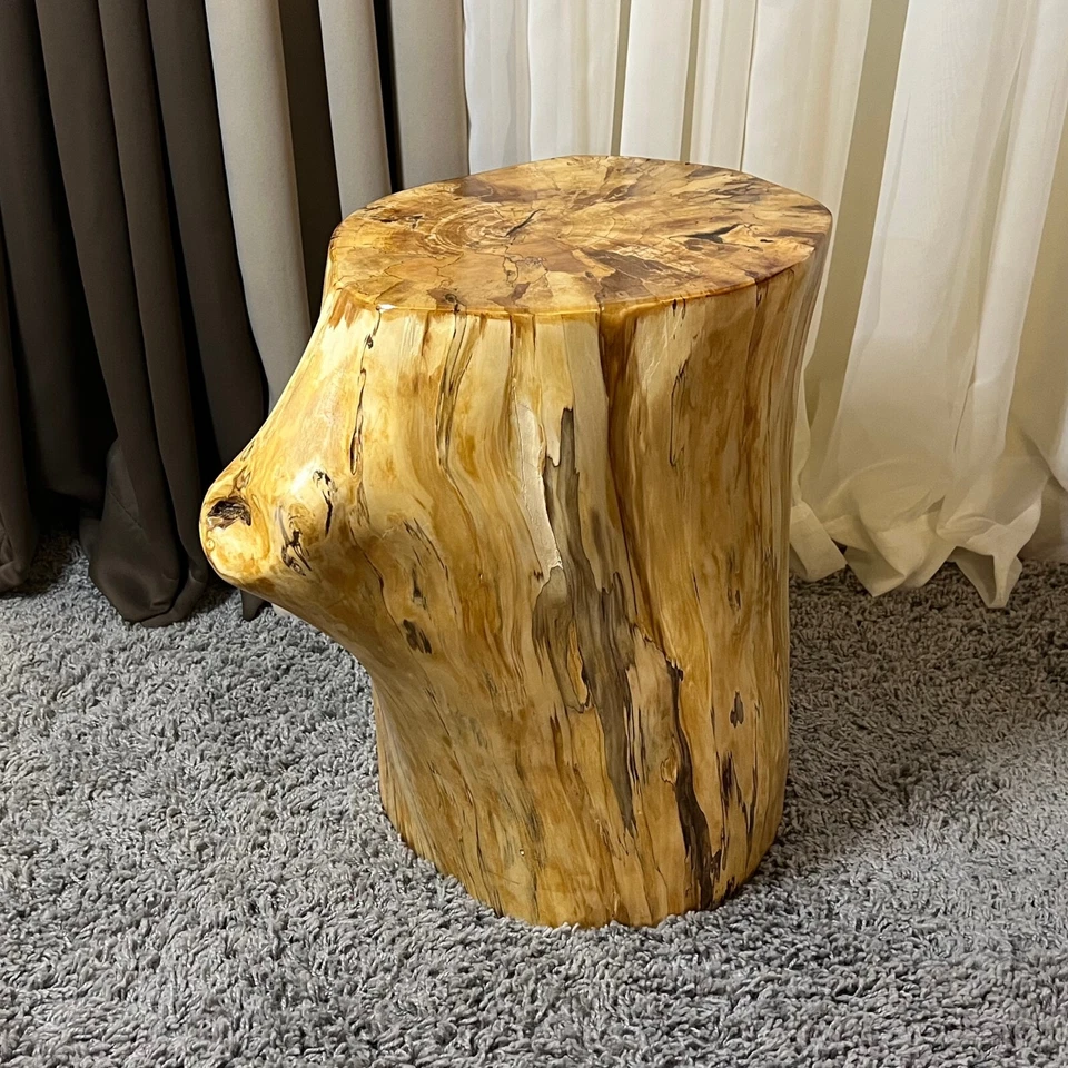 18.5" Stump Live Edge Table, Natural Edge Side Table, Plant Stand, Nightstand - Image 2 of 4