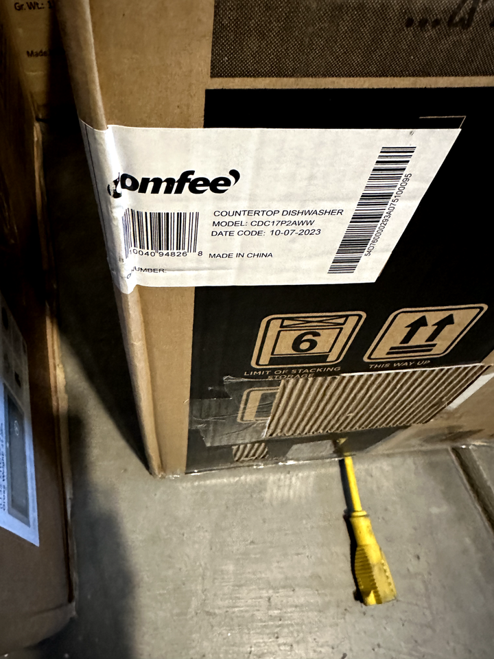 COMFEE' Countertop Dishwasher, Portable Dishwasher with 6L Builtin