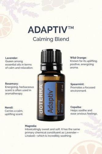 doTerra Adaptive Essential Oil Blend 15ml Exp.07/25 Wild Orange, Lavender, Mint - Picture 6 of 22