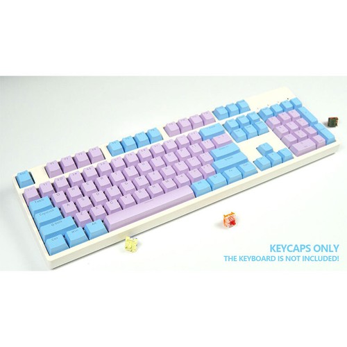 Keycaps Set Purple White Doubleshot Shine Through OEM for Mechancial Keyboards - Picture 6 of 10