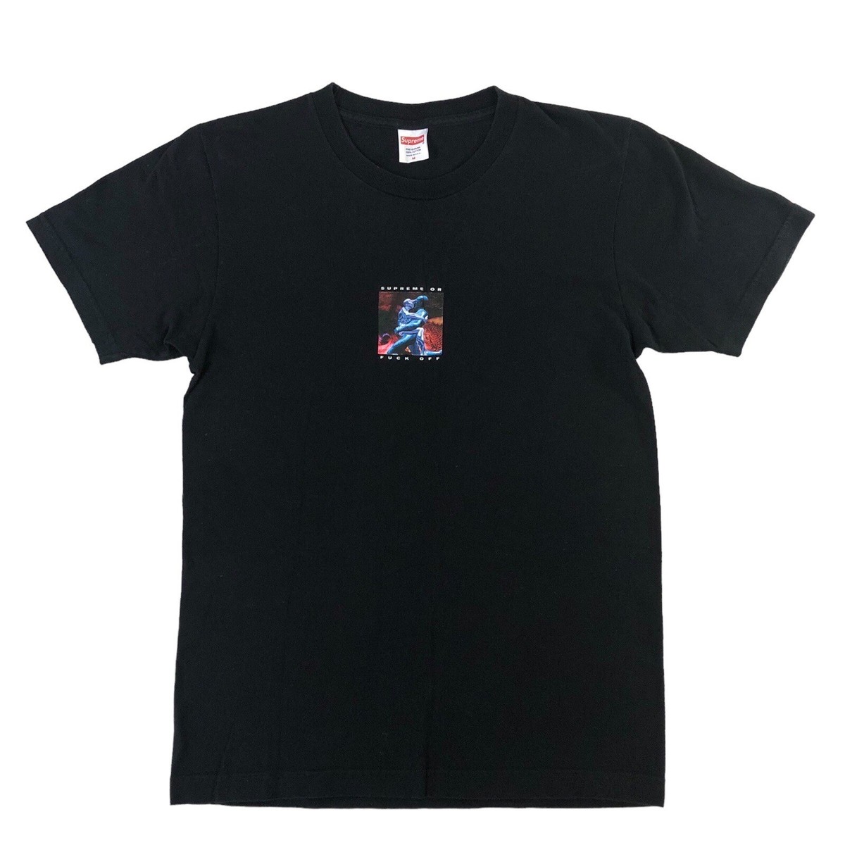 Supreme Cyber Tee Shirt Mens Size Medium Black SS17 2017 F**K Off