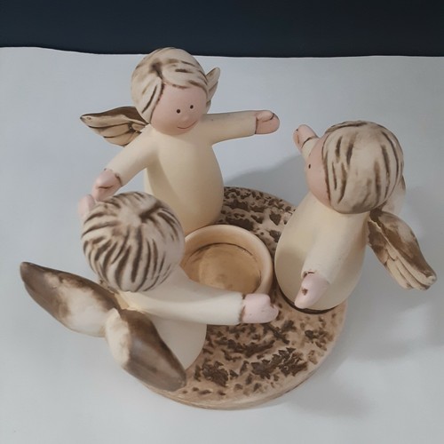 Angel Ring Candle Holder Childlike, Whimsical, Earthy - Picture 4 of 5