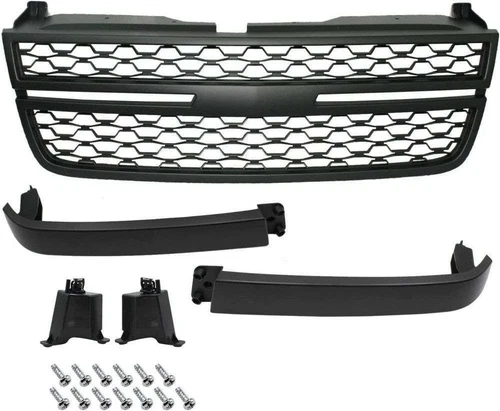 Grill For 2005-2006 Chevy Silverado 1500 1500 Classic Black Front Upper Grille Grill For 2005-2006 Chevy Silverado 1500 1500 Classic Black Front Upper Grille