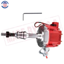RED Drop In 1 Wire HEI Distributor w/ 65,000 Coil For Ford SBF 351W Windsor 