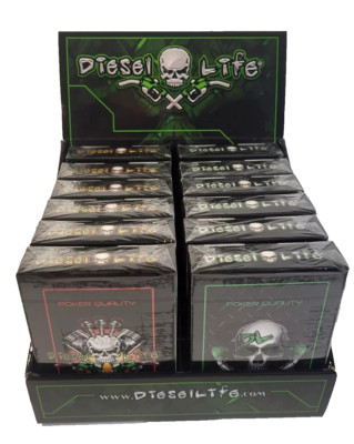 FULL CASE of 12 Sealed Decks Of Poker Playing Cards DIESEL LIFE