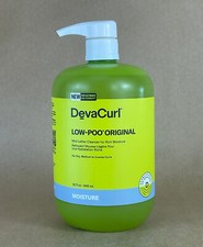 DevaCurl Low-Poo Original Mild Lather Cleanser For Rich Moisture 32 oz