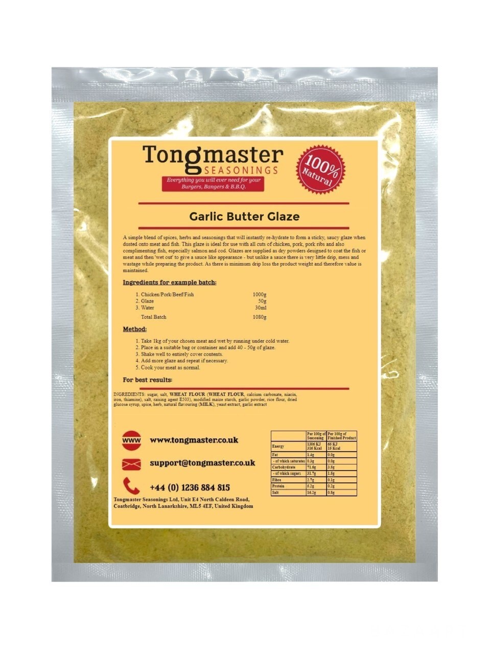 Garlic Butter Glaze - Meat Rub - 600g