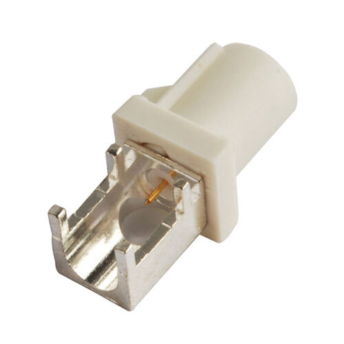 Fakra Plug male End Launch PCB mount Right angle connector white/9001 New - Picture 1 of 4