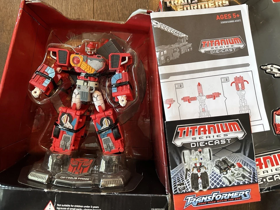 Transformers Hasbro Die Cast Titanium Robot In Disguise Optimus Prime G1 RID Mib - Image 3 of 3