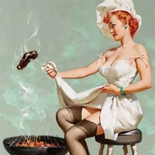 A4 Paper Decoupage FLIRTY BBQ COOKOUT Paper Designs Italy Same Day Shipping