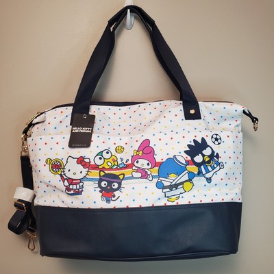 Sanrio Hello Kitty Friends Travel Tote Sports Bag Stars Bioworld Duffle Weekend