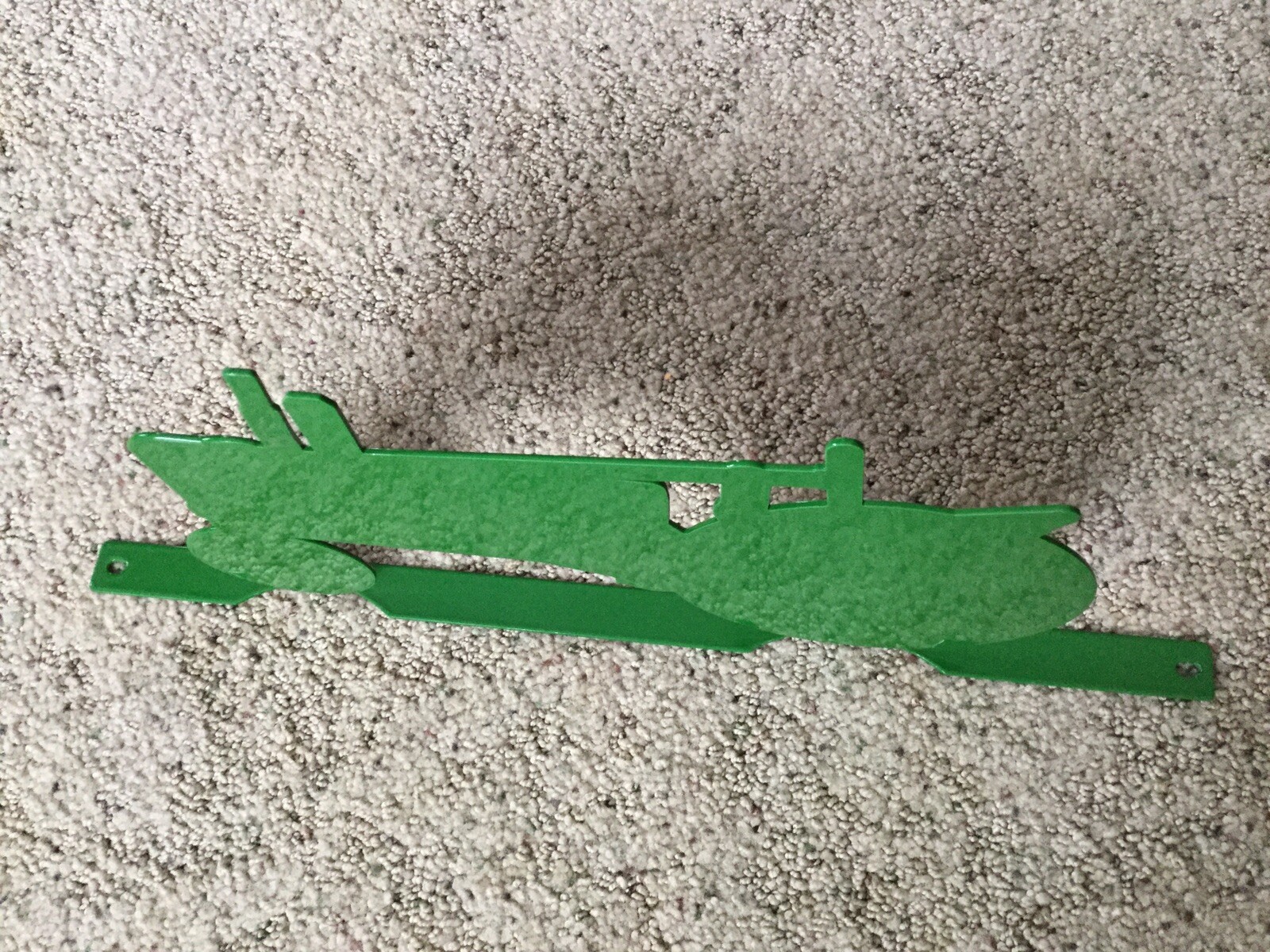 Metal Green Tractor Sign Cutout 16”x7” eBay