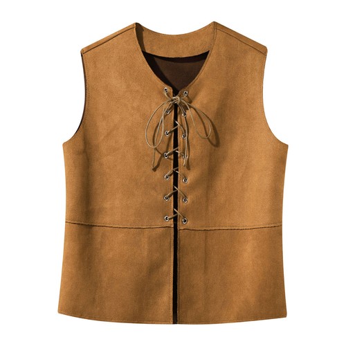 UK Kid Boy/Girls Medieval Pirate Vest Halloween Steampunk Renaissance Waistcoat - Picture 16 of 53