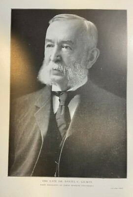 1908 Vintage Magazine Illustration Daniel C. Gilman Johns Hopkins University