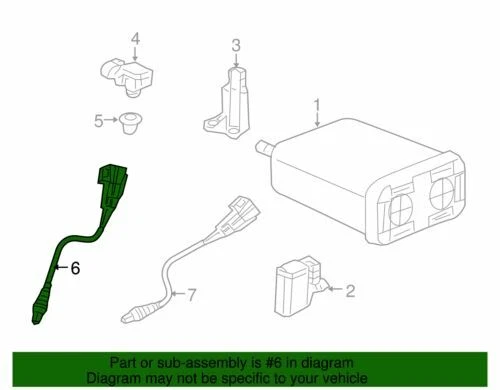 Chevrolet SSR 2006 genuino 6,0 L V8 conjunto de sensor de oxígeno térmico gas 12604913 Foto 2 de 2