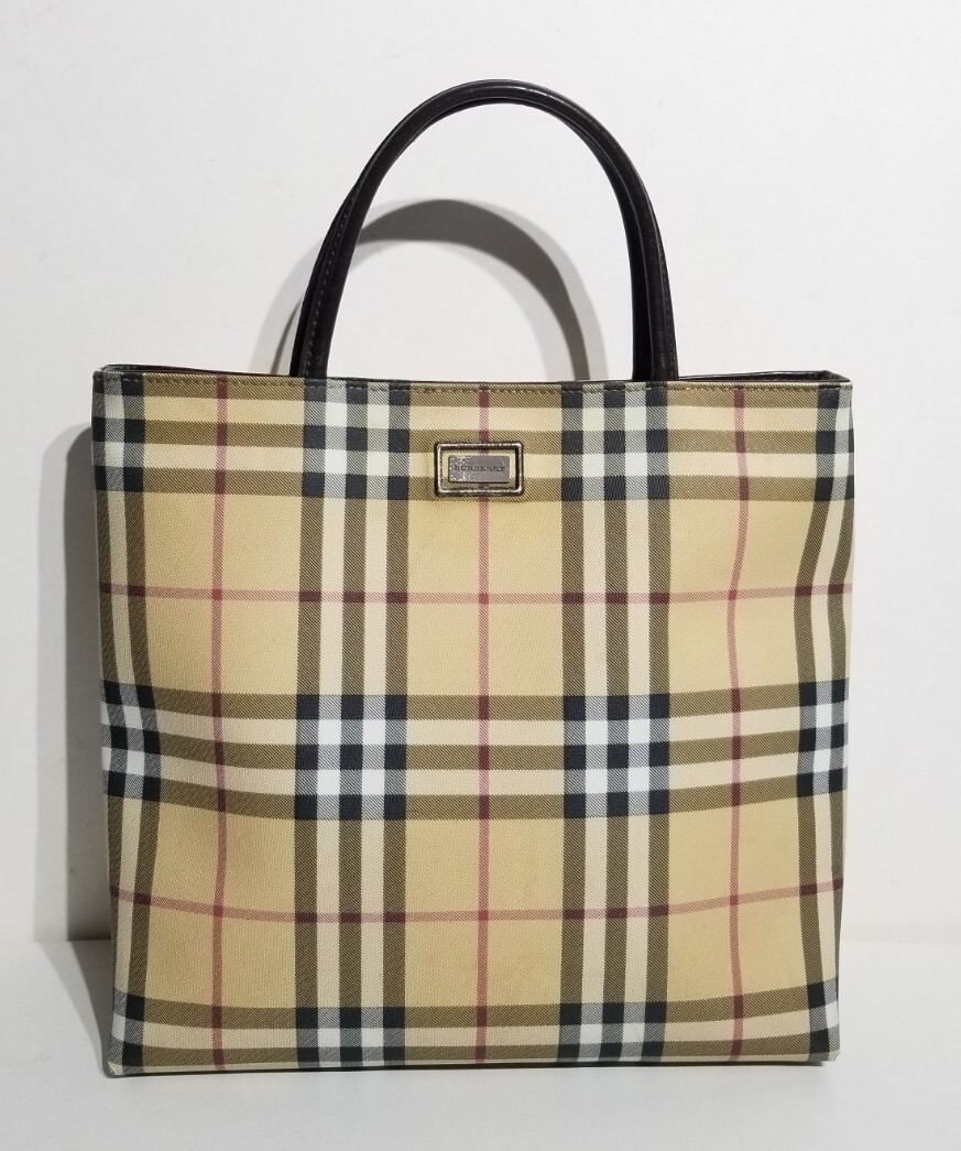バッグ Burberry Nova Check Canvas Tote Handbag Burberry Nova Check Tote Bag Burberry London | eBay