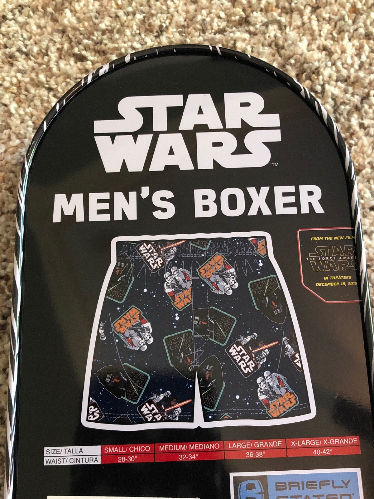 New Mens Star Wars boxer shorts size Small in collectors tin Gift