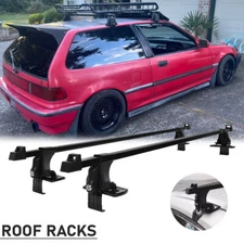 For Honda Civic EF 1987-1991 53" Roof Rack Cross Bar Top Luggage Carrier w/ LOCK