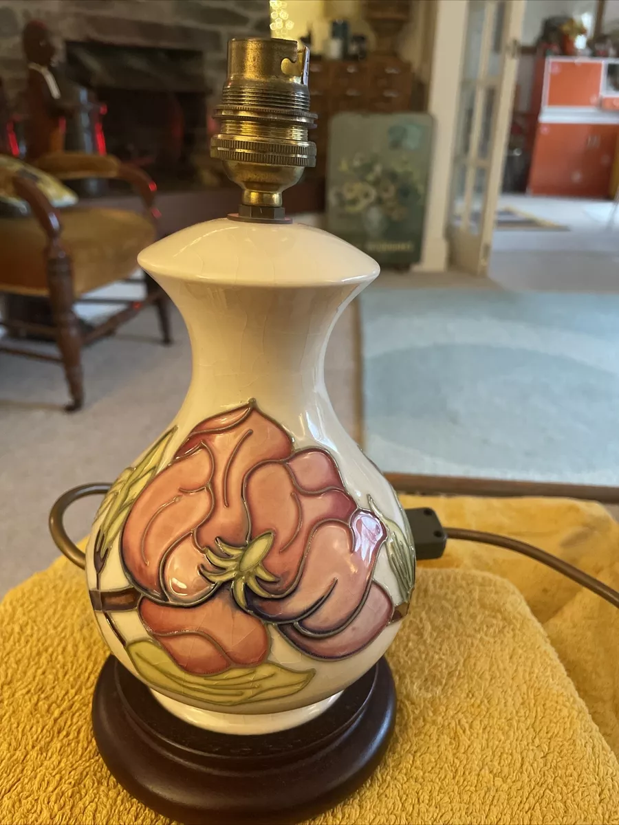 Dark pink sale table lamp