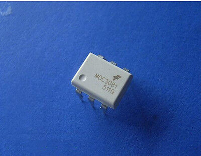 10PCS original DIP-6 MOC3081 Optoisolators Transistor Output FAIRCHILD 